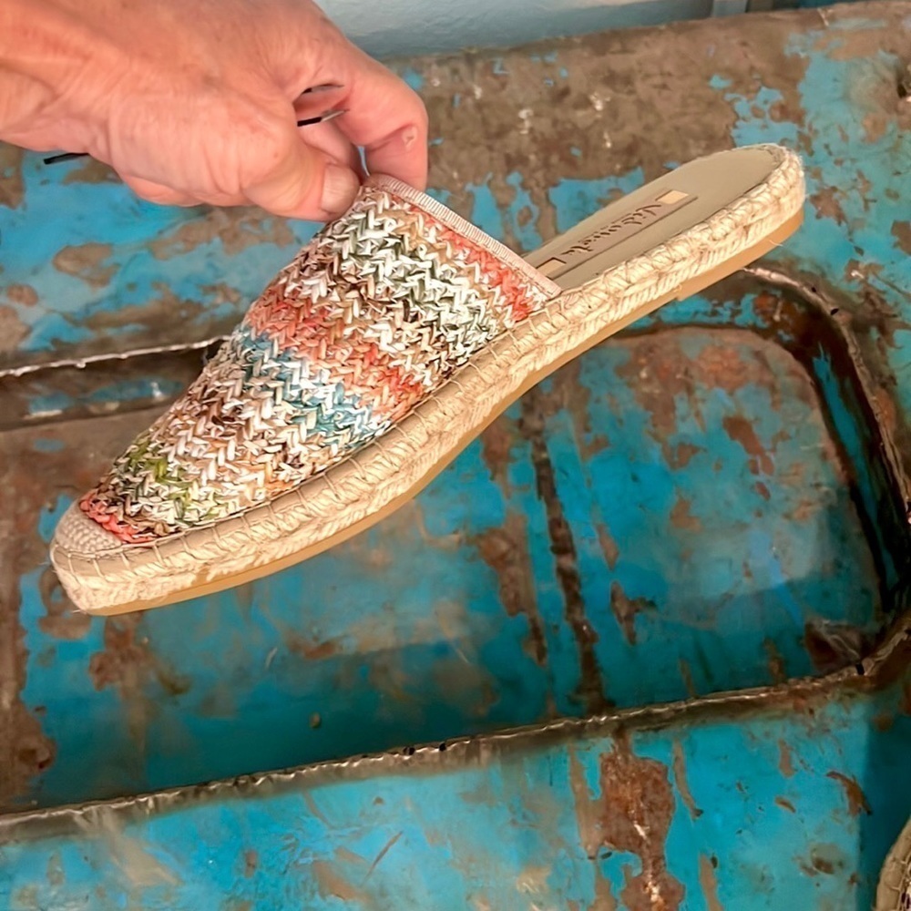 Vidoretta,Handmade In Spain,Woven Espadrille Mules, Excellent Condition,Size 11 - Picture 10 of 11